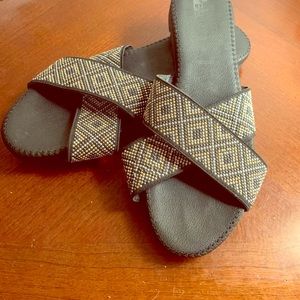 Reba black sandals 8